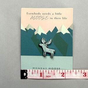 Monday Moose Promo Pin